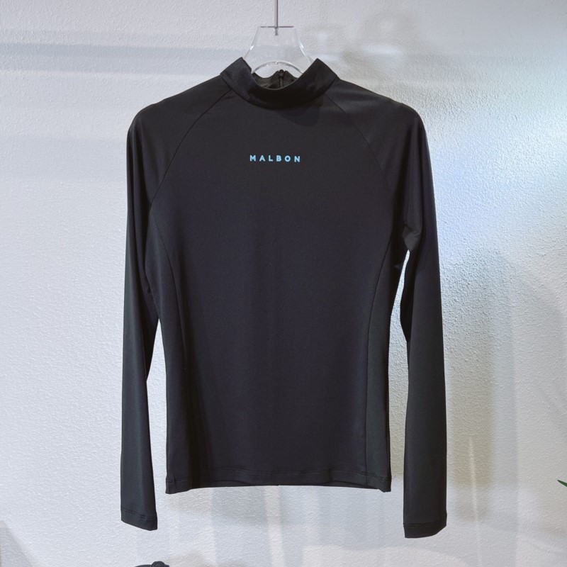 Outdoor TShirts Golf Wear Womens Long Sleeve TShirt Sunscreen Breathable Quick Dry Stand Collar Top 230203