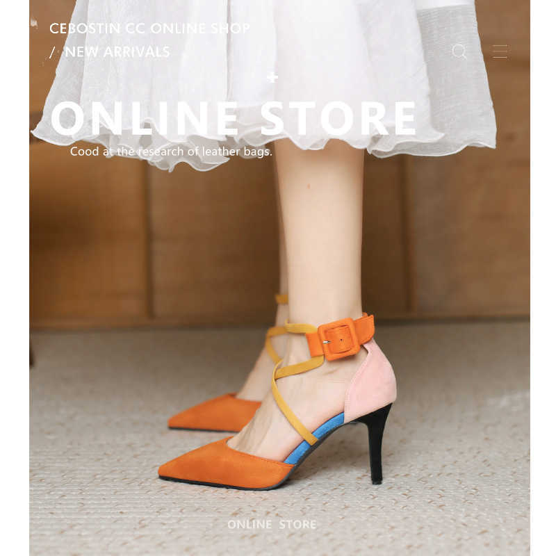 Dress Shoes Plus Size Women's Shoes Colorblock Cross Strap Single Shoes Pointed Toe High Heels Stiletto Heel Roman Sandals G230203, Orange
Dress Shoes Plus Size Women's Shoes Colorblock Cross Strap Single Shoes Pointed Toe High Heels Stiletto Heel Roman Sandals G230203, Orange