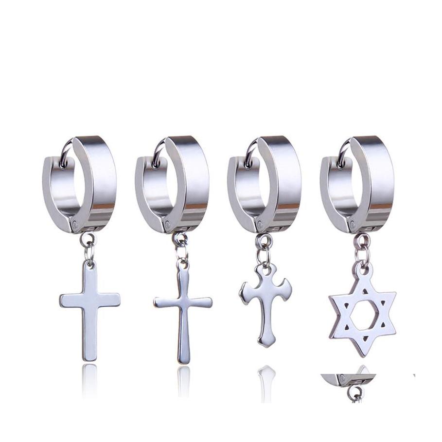 Dangle Chandelier Titanium Steel Cross Star Drop Fake Piercing Punk Earrings Men Hypoallergenic Nonpiercing Clip On Hoop Ear Rings Ot5Tc
Dangle Chandelier Titanium Steel Cross Star Drop Fake Piercing Punk Earrings Men Hypoallergenic Nonpiercing Clip On Hoop Ear Rings Ot5Tc