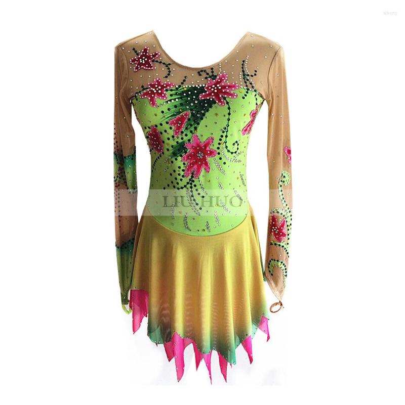 Stage Wear LIUHUO Ice Figure Skating Dress Women Girl Performance Rhythmic Gymnastics Competition Leotard Artistic Costume Green Adult Teen, Multi
Stage Wear LIUHUO Ice Figure Skating Dress Women Girl Performance Rhythmic Gymnastics Competition Leotard Artistic Costume Green Adult Teen, Multi