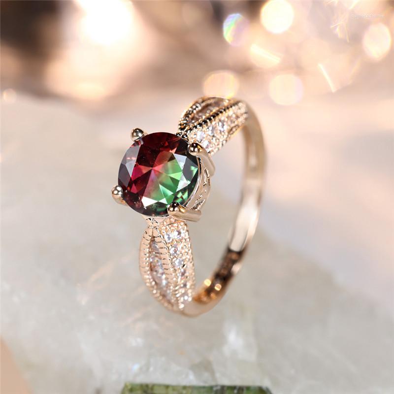 Wedding Rings Cute Watermelon Round Stone Ring Red Crystal Green Zircon Engagement Boho Gold Color For Women Bridal Jewelry
Wedding Rings Cute Watermelon Round Stone Ring Red Crystal Green Zircon Engagement Boho Gold Color For Women Bridal Jewelry