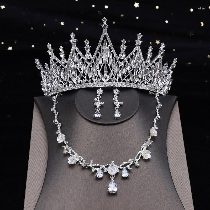 Necklace Earrings Set Luxury Bride Wedding Bridal Crown Tiara Zircon Sets For Women Princess Rhinestone African Bead Jewelry, Picture shown
Necklace Earrings Set Luxury Bride Wedding Bridal Crown Tiara Zircon Sets For Women Princess Rhinestone African Bead Jewelry, Picture shown