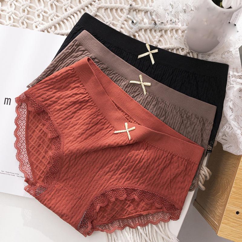 Women's Panties Sexy Cotton Underwear Bow Mid Waist Breathable Girls Briefs Lace Solid Comfortable Ladies Lingerie
Women's Panties Sexy Cotton Underwear Bow Mid Waist Breathable Girls Briefs Lace Solid Comfortable Ladies Lingerie
