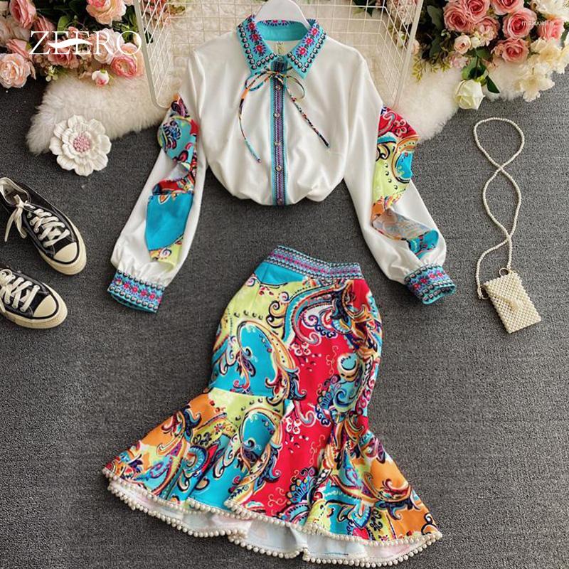 Work Dresses Spring Women Two Piece Set Woman Splicing Ruffle Lantern Sleeve Buttons Shirt Top High Waist Pearl Printing Mermaid Skirt Suit, Photo color
Work Dresses Spring Women Two Piece Set Woman Splicing Ruffle Lantern Sleeve Buttons Shirt Top High Waist Pearl Printing Mermaid Skirt Suit, Photo color