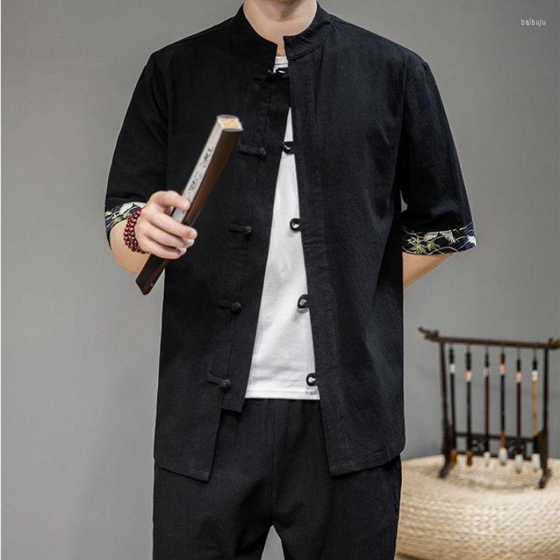 Ethnic Clothing Plus Size Chinese Linen Tang Suit Coat Patchwork Short Sleeve Shirt Blouse Retro Traditional Casual Mens Cardigan Clothes
Ethnic Clothing Plus Size Chinese Linen Tang Suit Coat Patchwork Short Sleeve Shirt Blouse Retro Traditional Casual Mens Cardigan Clothes