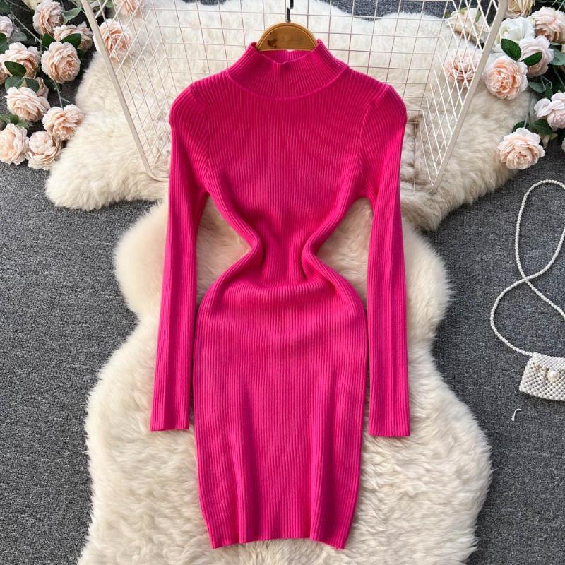 Casual Dresses Autumn&Winter Dress Knitted Sheath Stand Collar Female Full Sleeve Women Pure Color Bodycon Clothes Drop, Camel
Casual Dresses Autumn&Winter Dress Knitted Sheath Stand Collar Female Full Sleeve Women Pure Color Bodycon Clothes Drop, Camel