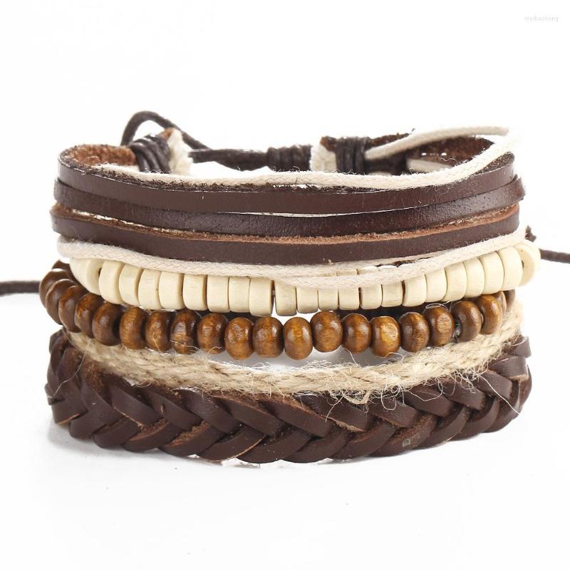 Strand Coffee Wristband Genuine Braided Wrap Leather Bracelets Men 2023 Bangles For Women Femme Pulseira Mujer 5pcs/lot
Strand Coffee Wristband Genuine Braided Wrap Leather Bracelets Men 2023 Bangles For Women Femme Pulseira Mujer 5pcs/lot