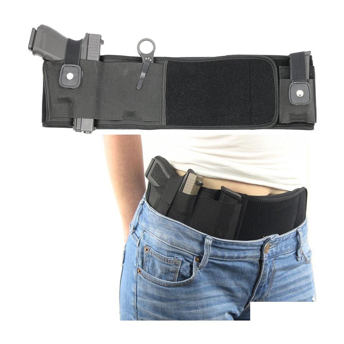 

Tactical Accessories Timate Belly Band Iwb Gun Holster For Concealed Carry Adjustable Waist Pistol Right Hand Left D Drop Delivery S Dhjov