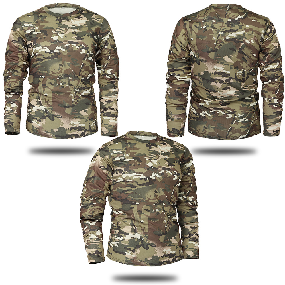 Men's T-Shirts Men Long Sleeve Tactical Camouflage T-shirt Spring Autumn Quick Drying Military Army Shirt Tops Brand Clothing camisa masculina 230203, Black
Men's T-Shirts Men Long Sleeve Tactical Camouflage T-shirt Spring Autumn Quick Drying Military Army Shirt Tops Brand Clothing camisa masculina 230203, Black