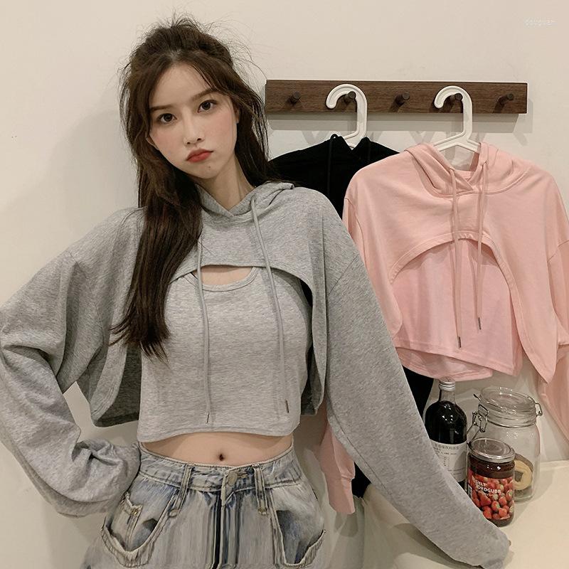 Women's Hoodies Two Piece Set Long Sleeve Grey Cropped Hoodie Women Autumn Winter Pullover Short Sweatshirt PlushCotton, Black
Women's Hoodies Two Piece Set Long Sleeve Grey Cropped Hoodie Women Autumn Winter Pullover Short Sweatshirt PlushCotton, Black