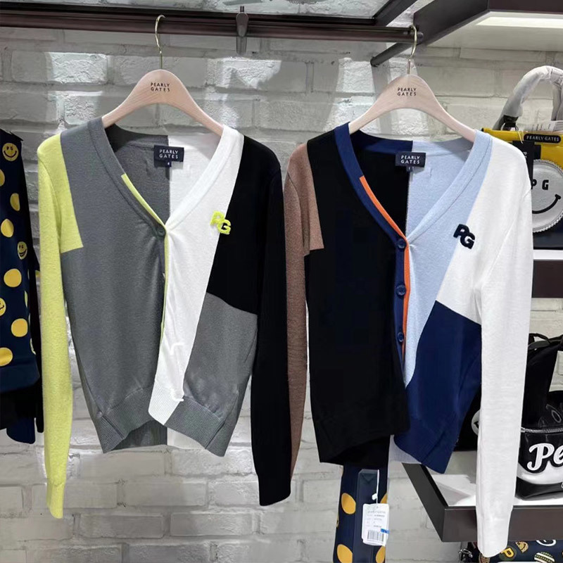 Outdoor TShirts Golf Womens Long Sleeve Knitted Shirt Button Vneck Classic Sweater Fashion Color Contrast Cardigan 230203, Green
Outdoor TShirts Golf Womens Long Sleeve Knitted Shirt Button Vneck Classic Sweater Fashion Color Contrast Cardigan 230203, Green