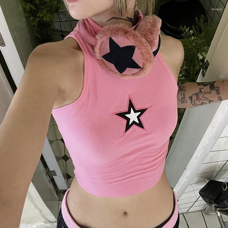 Women' Tanks E-girl Kawaii Mall Goth Crop Top Sweet Cute Star Pattern Tank Y2K Aesthetics Vintage Turtleneck Sleeveless Skinny Vest, Black
Women' Tanks E-girl Kawaii Mall Goth Crop Top Sweet Cute Star Pattern Tank Y2K Aesthetics Vintage Turtleneck Sleeveless Skinny Vest, Black