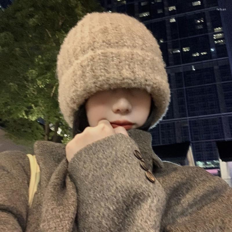 Berets Korean Beige Thick Wool Cap Women Autumn And Winter Big Head Around Knitting Hat Outdoor Tide Warm Casual Skullie Beanies Bonnet, Black
Berets Korean Beige Thick Wool Cap Women Autumn And Winter Big Head Around Knitting Hat Outdoor Tide Warm Casual Skullie Beanies Bonnet, Black