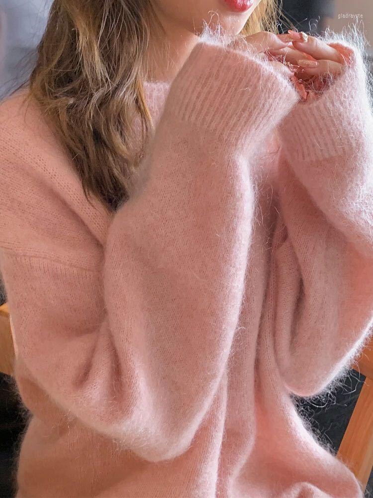 Women's Sweaters Simple Solid Soft Pullover Sweater Women O-neck Long Sleeve Loose Knitted Top Y2k Aesthetic Sweet Casual Autumn Jumpers, Purple
Women's Sweaters Simple Solid Soft Pullover Sweater Women O-neck Long Sleeve Loose Knitted Top Y2k Aesthetic Sweet Casual Autumn Jumpers, Purple