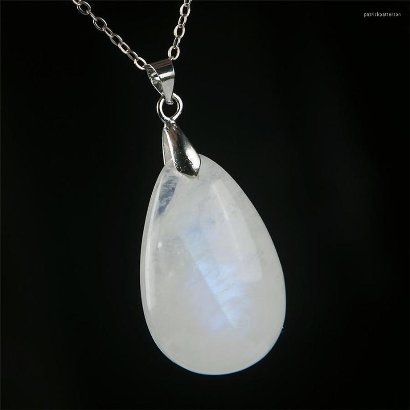 Pendant Necklaces Genuine Natural Blue Light Moonstone Crystal Water Drop Bead Women Gift 31x20x9mm
Pendant Necklaces Genuine Natural Blue Light Moonstone Crystal Water Drop Bead Women Gift 31x20x9mm