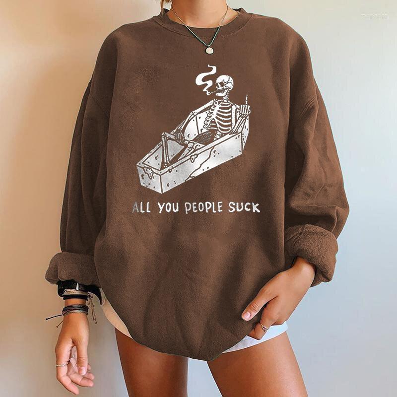 Women's Hoodies 2023 Women's Sweater Pullover Halloween Sweatshirt Skull Print Drop Shoulder Paragraph Fleece Fashion, 003
Women's Hoodies 2023 Women's Sweater Pullover Halloween Sweatshirt Skull Print Drop Shoulder Paragraph Fleece Fashion, 003