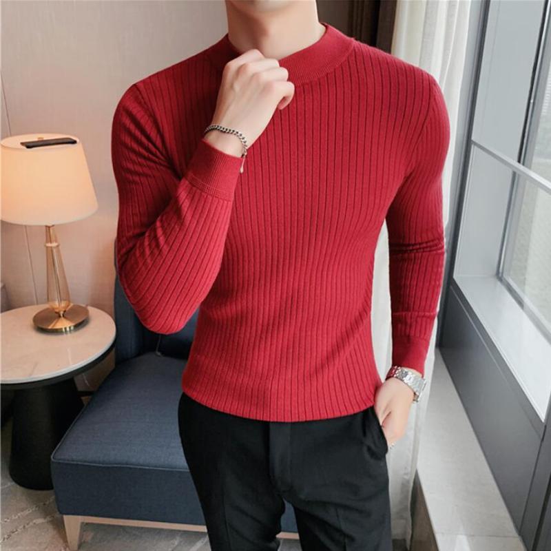 Men's Sweaters Winter Turtleneck Stripe Thick Warm High Neck Sweater Mens Slim Pullover Men Knitwear Male SweaterMen's, Coffee
Men's Sweaters Winter Turtleneck Stripe Thick Warm High Neck Sweater Mens Slim Pullover Men Knitwear Male SweaterMen's, Coffee