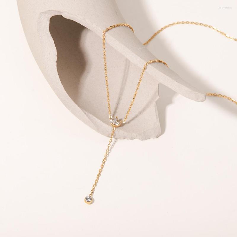 Pendant Necklaces French Stainless Steel Crown Set With White Zircon Necklace INS Fashion Exquisite Titanium Men's Pendants
Pendant Necklaces French Stainless Steel Crown Set With White Zircon Necklace INS Fashion Exquisite Titanium Men's Pendants