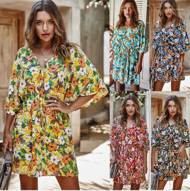 Party Dresses Women Summer 2023 Sexy V Neck Floral Print Boho Beach Dress Ruffle Short Sleeve A Line Mini Wrap Sundress CL124, Burgundy
Party Dresses Women Summer 2023 Sexy V Neck Floral Print Boho Beach Dress Ruffle Short Sleeve A Line Mini Wrap Sundress CL124, Burgundy