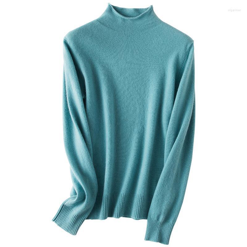 Women's Sweaters Women Knitted Bottoming Sweater Half Neck Wool Basic Pullover Long Sleeve Threaded Cuffs Autumn Winter Loose TopsWomen's Ol, Dou sha green
Women's Sweaters Women Knitted Bottoming Sweater Half Neck Wool Basic Pullover Long Sleeve Threaded Cuffs Autumn Winter Loose TopsWomen's Ol, Dou sha green