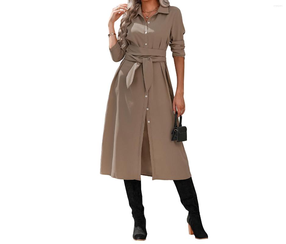 Casual Dresses Vintage Fashion Style Long Sleeves Dress Elegant Waist Shirt For Women Party Autumn 2023 Clothes, Green
Casual Dresses Vintage Fashion Style Long Sleeves Dress Elegant Waist Shirt For Women Party Autumn 2023 Clothes, Green