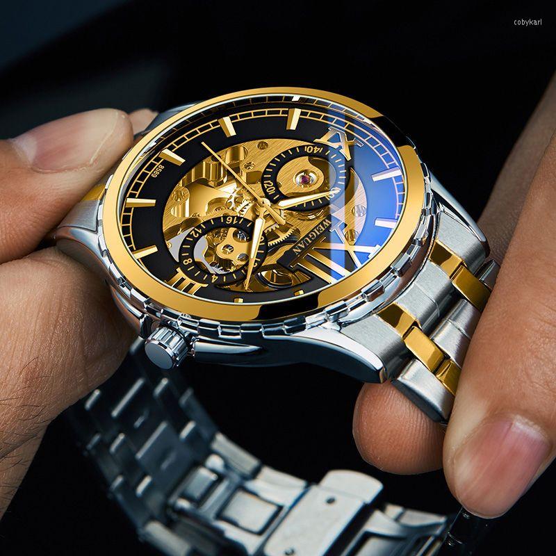 Wristwatches Full Stainless Steel Men Mechanical Watch Fashion Male Watches Clock Sports Watchband Waterproof Man Quartz Wrist, 01
Wristwatches Full Stainless Steel Men Mechanical Watch Fashion Male Watches Clock Sports Watchband Waterproof Man Quartz Wrist, 01