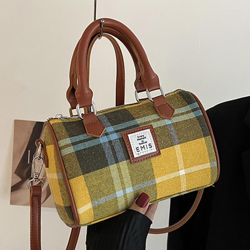 Evening Bags Retro Women Small Canvas Handbags Designer Lady Yellow Shoulder Bag Plaid Suede Boston Crossbody Casual Messenger, Gray
Evening Bags Retro Women Small Canvas Handbags Designer Lady Yellow Shoulder Bag Plaid Suede Boston Crossbody Casual Messenger, Gray