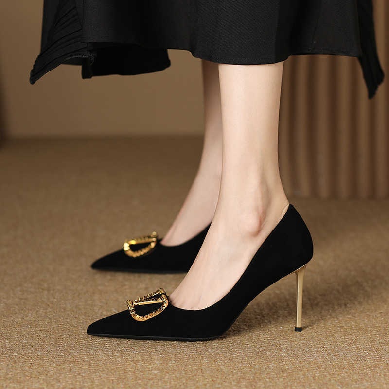 Dress Shoes Plus Size 41 Shoes Woman Heels Luxury Designer Sexy Pointed Toe Pumps Women Ultra High 9.5cm 6cm Ladies Stilettos Zapatos Mujer z250308
