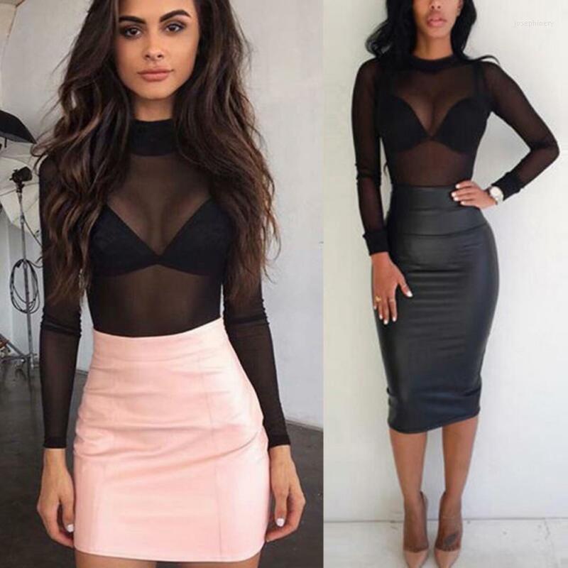 Women' T Shirts Women Sheer Mesh Fish Net Long Sleeve Turtle Neck Top Female Transparent See Through Black Pink TopsWomen' Jose22
Women' T Shirts Women Sheer Mesh Fish Net Long Sleeve Turtle Neck Top Female Transparent See Through Black Pink TopsWomen' Jose22