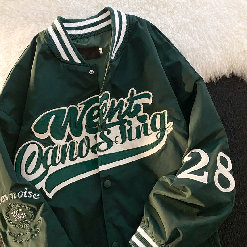 Men's Jackets European and American alphabet embroidery jackets women street hip-hop baseball uniform coats Y2K couple casual all-match jacket 230203, Gold
Men's Jackets European and American alphabet embroidery jackets women street hip-hop baseball uniform coats Y2K couple casual all-match jacket 230203, Gold