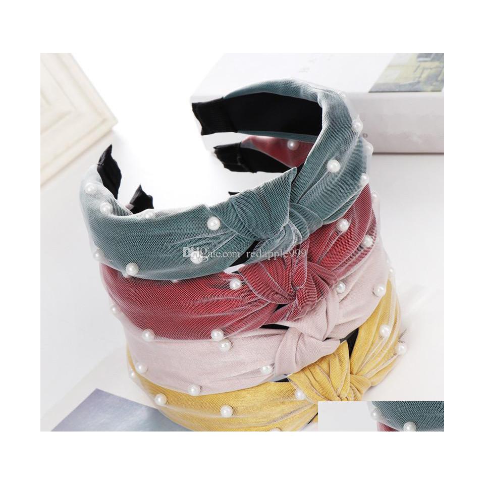 Headbands Vintage Knot Pearl Turban Headband Hairband Hair Accessories For Women Girls No Slip Knotted Head Hoop Bands Band Headdres Dhw1B
Headbands Vintage Knot Pearl Turban Headband Hairband Hair Accessories For Women Girls No Slip Knotted Head Hoop Bands Band Headdres Dhw1B