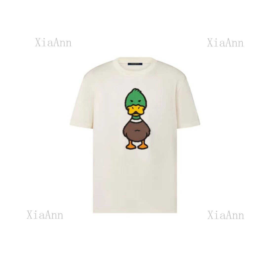Designer fashion Luxurys Lvs x Nigo2 Clothing Mens and Women Loose Tees Tops Man Casual Print pullover short sleeve Shirt Sweatshirtoff Men's T-shirts Lionel M, White (cloth embroidered duck)
Designer fashion Luxurys Lvs x Nigo2 Clothing Mens and Women Loose Tees Tops Man Casual Print pullover short sleeve Shirt Sweatshirtoff Men's T-shirts Lionel M, White (cloth embroidered duck)