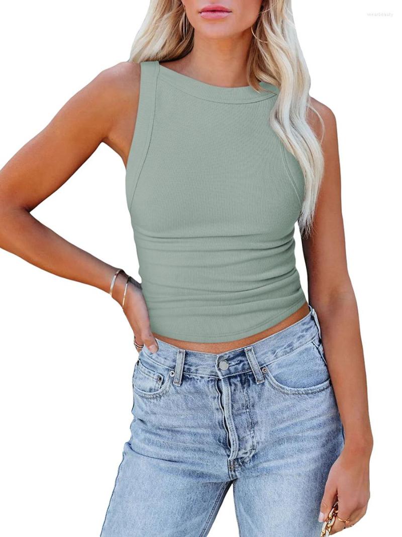 Women' Tanks Women Knitting Ribbed Crop Top Solid Sleeveless Slim Fit Y2k Backless Tank Tops Streetwear, Black
Women' Tanks Women Knitting Ribbed Crop Top Solid Sleeveless Slim Fit Y2k Backless Tank Tops Streetwear, Black