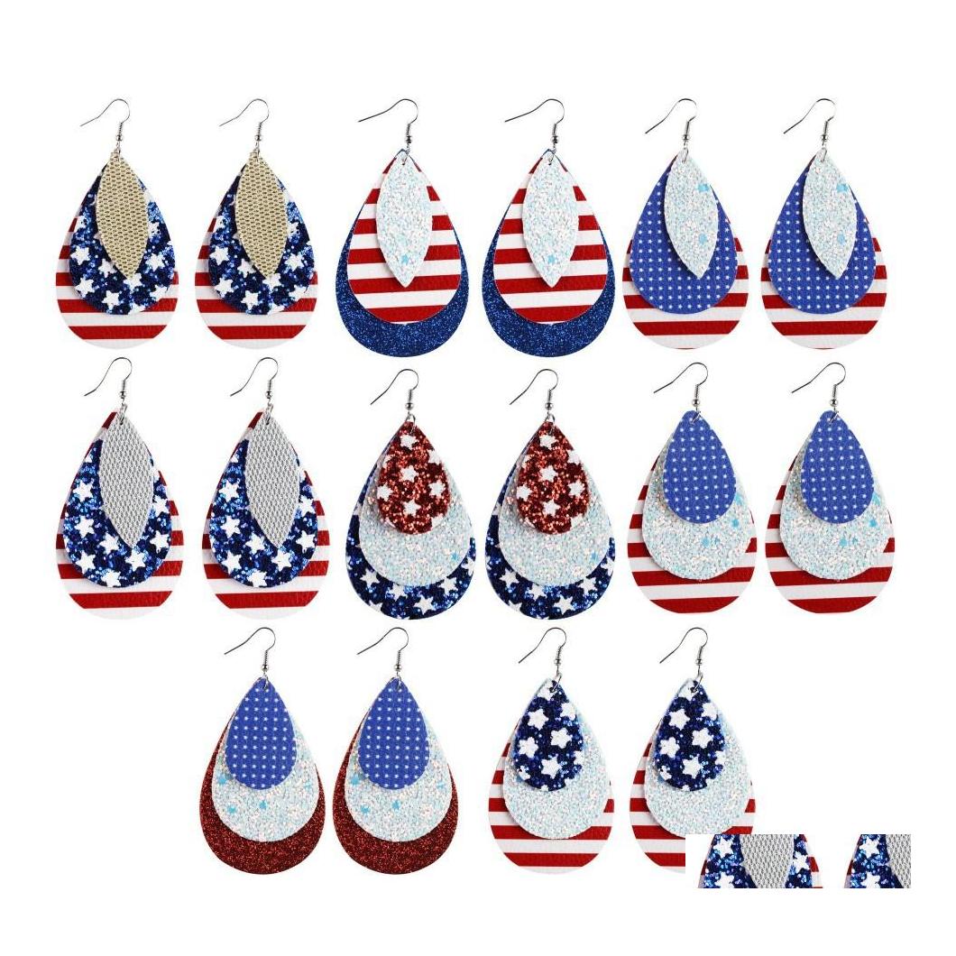 Dangle Chandelier Fashion Jewelry Pu Leather Earrings American Flag Three Layer Faux Drop Delivery Dhylx
Dangle Chandelier Fashion Jewelry Pu Leather Earrings American Flag Three Layer Faux Drop Delivery Dhylx