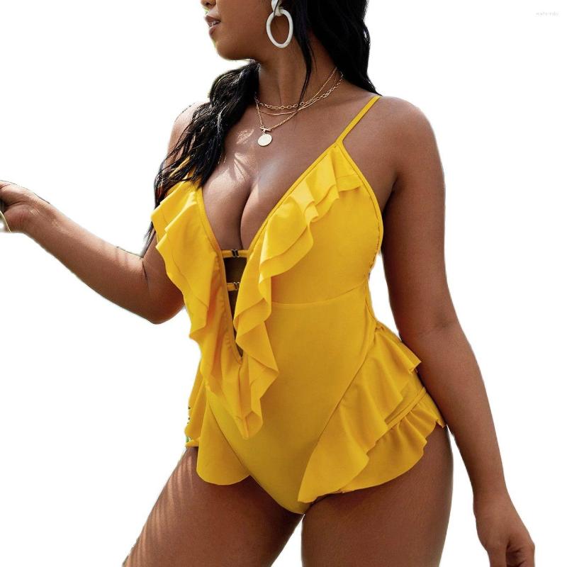 Women's Swimwear Sexy One Piece Plus Size Swimsuit Push Up Women Ruffle Monokini Low Cut Tankini Big Bodysuit Swimming Bathing Suit
Women's Swimwear Sexy One Piece Plus Size Swimsuit Push Up Women Ruffle Monokini Low Cut Tankini Big Bodysuit Swimming Bathing Suit