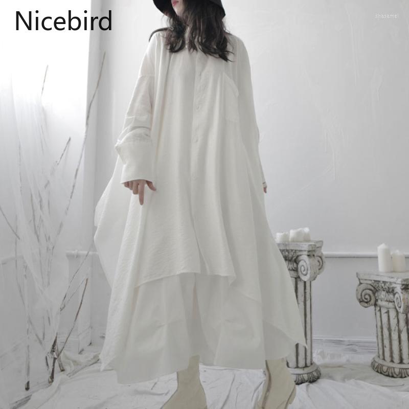 Casual Dresses Nicebied White Shirt Dress Women Drape Single Breasted Pocket Long Sleeve Japanese Loose Irregular Maxi Button Tops Robe
Casual Dresses Nicebied White Shirt Dress Women Drape Single Breasted Pocket Long Sleeve Japanese Loose Irregular Maxi Button Tops Robe