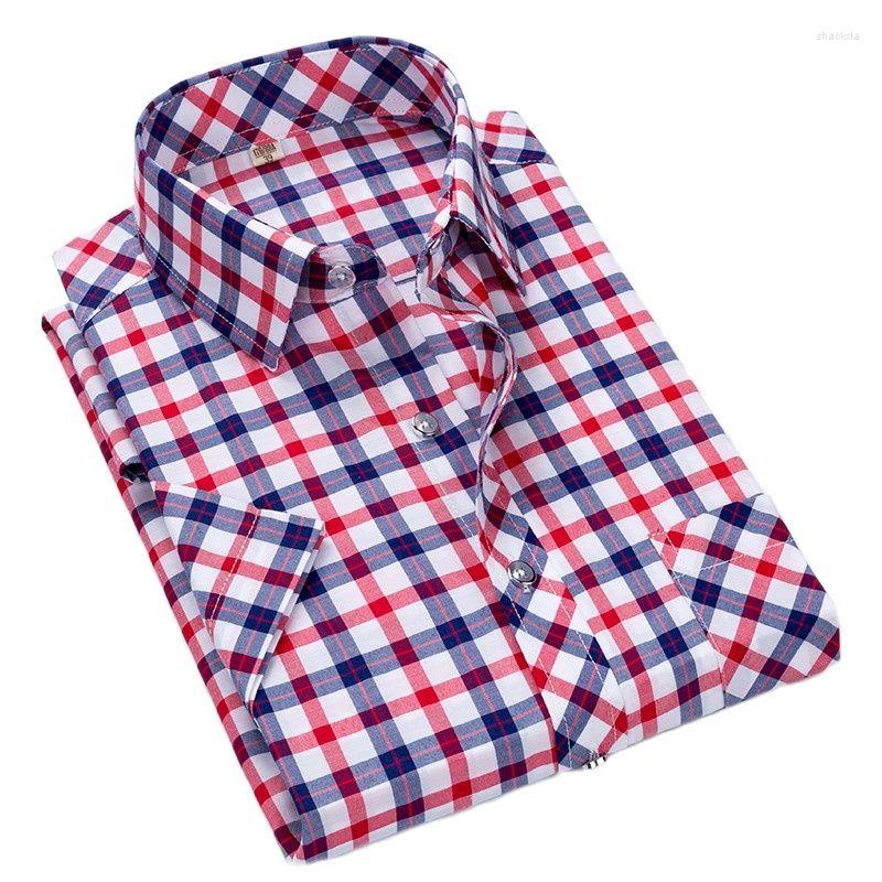 Men's Casual Shirts Short Sleeve Men Fashion Design Loose Cotton Plaid Camisa Social Dress Check Regular Fit Single Breasted CollarShirt, 815
Men's Casual Shirts Short Sleeve Men Fashion Design Loose Cotton Plaid Camisa Social Dress Check Regular Fit Single Breasted CollarShirt, 815