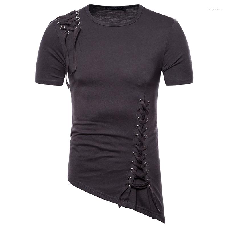 Men's T Shirts Tees Casual Short Sleeve Shirt Irregular Corner Buckle Lacing Design Tops Brand O-neck Long Style T-Shirt Men US/US Size, Black
Men's T Shirts Tees Casual Short Sleeve Shirt Irregular Corner Buckle Lacing Design Tops Brand O-neck Long Style T-Shirt Men US/US Size, Black