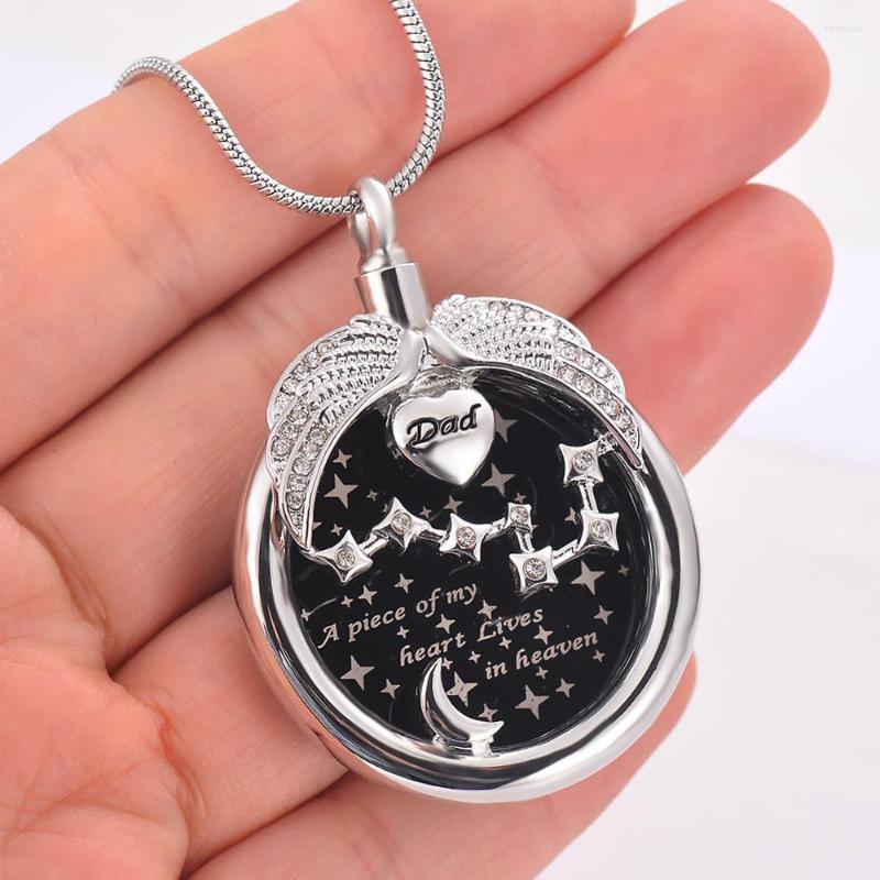 Pendant Necklaces Dropship Angel Wing Urn Necklace For Ashes - A Piece Of My Heart Lives In Heaven Memorial Keepsake Cremation Jewelry
Pendant Necklaces Dropship Angel Wing Urn Necklace For Ashes - A Piece Of My Heart Lives In Heaven Memorial Keepsake Cremation Jewelry