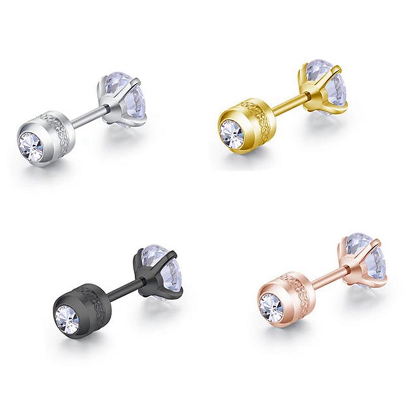 Stud Earrings 1Pc Stainless Steel Zircon Size 3/4/5mm Crystal Earring Ear Piercing DIY Top Body Jewelry Women
Stud Earrings 1Pc Stainless Steel Zircon Size 3/4/5mm Crystal Earring Ear Piercing DIY Top Body Jewelry Women