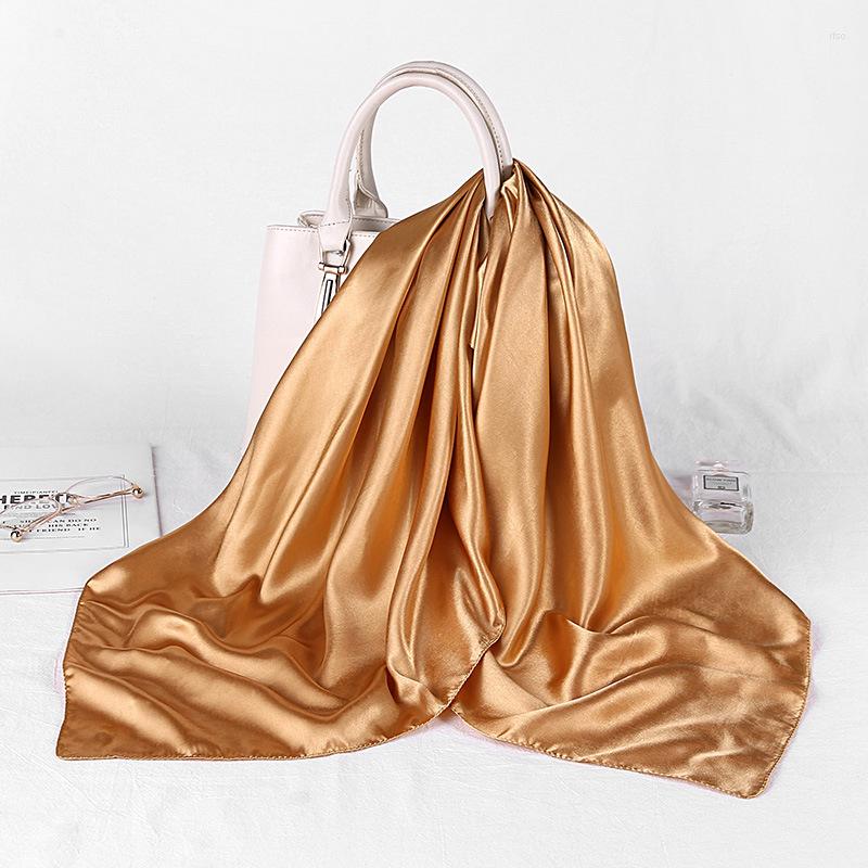 Scarves 90 90Cm Square Faux Silk Scarf Women Autumn Winter Kerchief Cachecol Feminino Luxury Satin Muslim Hijabs Casual Head Wraps
Scarves 90 90Cm Square Faux Silk Scarf Women Autumn Winter Kerchief Cachecol Feminino Luxury Satin Muslim Hijabs Casual Head Wraps