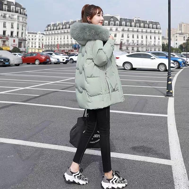 Women' Trench Coats Zipper Snap Double Open Hooded Fur Collar Warm Windproof Down Jacket Winter Mid-Length Loose Thick Solid Color Puffer, Beige
Women' Trench Coats Zipper Snap Double Open Hooded Fur Collar Warm Windproof Down Jacket Winter Mid-Length Loose Thick Solid Color Puffer, Beige
