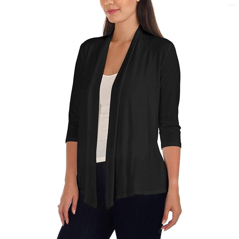 Women' Jackets Fashion Design Women' Autumn Solid Sexy Casual Tops Three-quarter Sleeve Cardigan Coat Loose Breathable Daily, Black
Women' Jackets Fashion Design Women' Autumn Solid Sexy Casual Tops Three-quarter Sleeve Cardigan Coat Loose Breathable Daily, Black