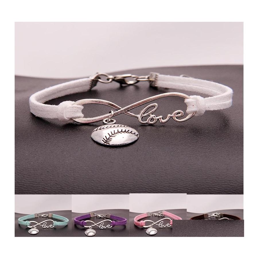 Charm Bracelets Fashion Softball Baseball For Women Mens Ball Sports Lover Love Infinity Veet Wrap Bangle Diy Jewelry In Bk Drop Deli Otte8
Charm Bracelets Fashion Softball Baseball For Women Mens Ball Sports Lover Love Infinity Veet Wrap Bangle Diy Jewelry In Bk Drop Deli Otte8