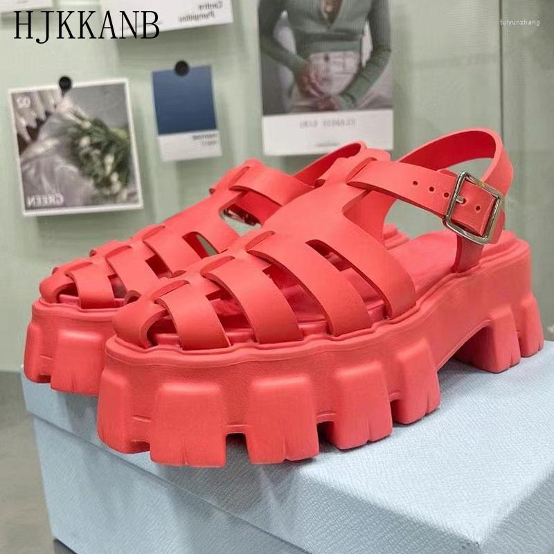 Dress Shoes Flat Thick Sole Rubber Beach Sandals Women Round Toe Cutouts Metal Buckle Platform Sandalias Summer Seaside Vacation 2023, Black
Dress Shoes Flat Thick Sole Rubber Beach Sandals Women Round Toe Cutouts Metal Buckle Platform Sandalias Summer Seaside Vacation 2023, Black