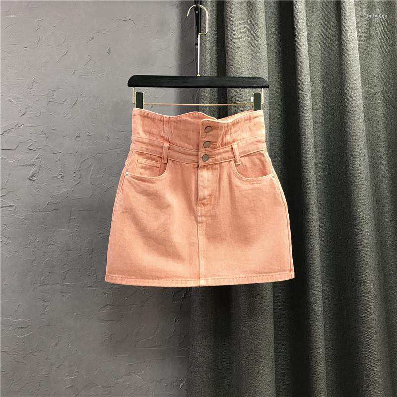 Skirts 2023 Summer Denim Skirt Women' Short Slim Package Hip High-Waist Pink Single-Breasted Jeans Students, Orange
Skirts 2023 Summer Denim Skirt Women' Short Slim Package Hip High-Waist Pink Single-Breasted Jeans Students, Orange
