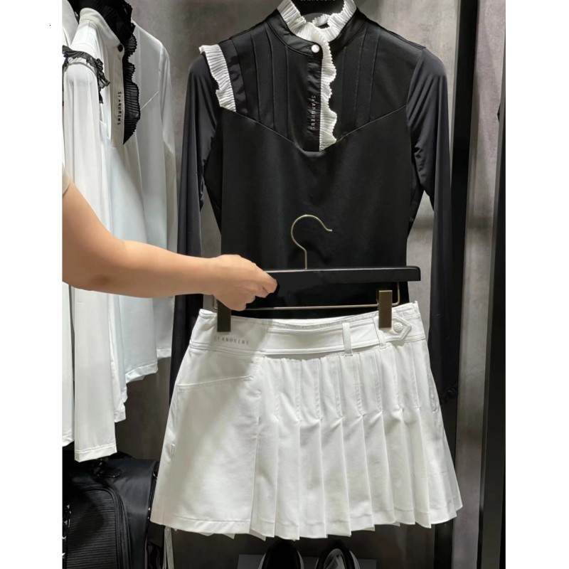 Tennis Skirts Golf short skirt Korean womens pleated antiglare summer sports slim gplf clothing 230203, White
Tennis Skirts Golf short skirt Korean womens pleated antiglare summer sports slim gplf clothing 230203, White