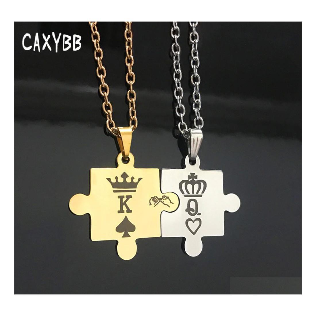 Pendant Necklaces Stainless Steel Jewelry Couple Necklace King Queen Crown Accessories Vipjewel Drop Delivery Pendants Dhimy
Pendant Necklaces Stainless Steel Jewelry Couple Necklace King Queen Crown Accessories Vipjewel Drop Delivery Pendants Dhimy