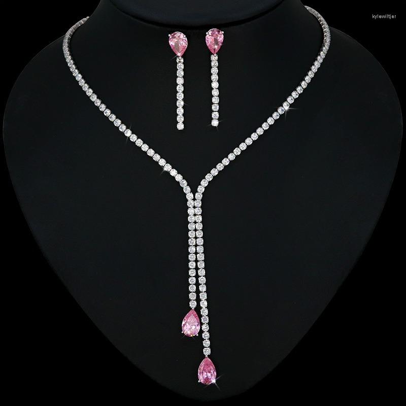 Necklace Earrings Set 2023 Luxury Water Drop Earring Full Jewelry For Women Wedding Collection Wholesale Bisuteria Mujer, Picture shown
Necklace Earrings Set 2023 Luxury Water Drop Earring Full Jewelry For Women Wedding Collection Wholesale Bisuteria Mujer, Picture shown