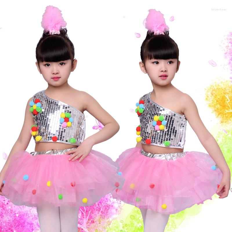 Stage Wear Kids Dance Costumes Jazz Baledress Girl Sequin Tutu Ballroom Competition Dresses Pink Color
Stage Wear Kids Dance Costumes Jazz Baledress Girl Sequin Tutu Ballroom Competition Dresses Pink Color